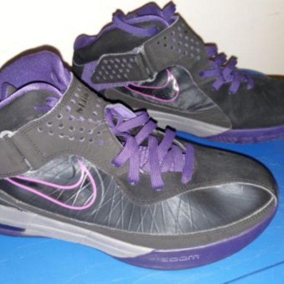 lebron james shoes black and purple